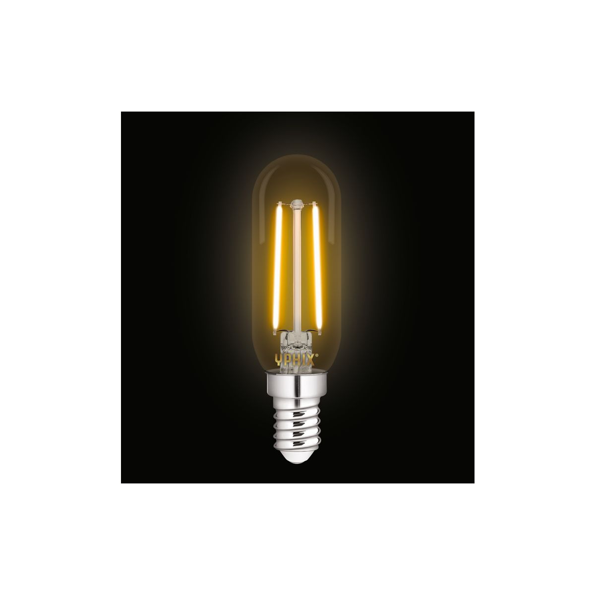 Yphix E14 LED filament Atlas 2.5 Watt Gold tube lamp, T25 dimmable  (Replaces 17W)