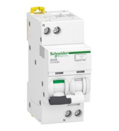 Schneider Electric (RCBO) Acti9 iCV40N - 1P+N - C20 - 6000A - A-SI Type - 30mA